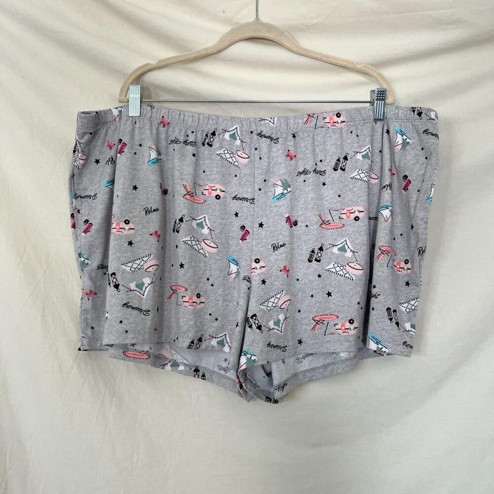 gray Joyspun Sleepwear Shorty pajama shorts Plus Size 3X